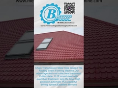 metcoppo स्टील टाइल बनाने की मशीन Cr12 काटने ब्लेड के साथ 15-20m/min गति