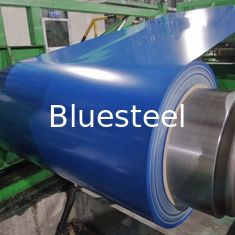 नीला रंग लेपित जस्ती स्टील का तार Prepainted Ppgl पीपीएल स्टील का तार