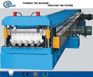 15-20m/min स्पीड डेक फ्लोर रोल फोर्मिंग मशीन 4kw हाइड्रोलिक पावर हाइड्रोलिक कटिंग