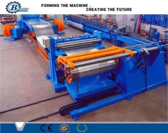 परिशुद्धता 380V पावर स्लिटिंग लाइन 25T Recoiler वजन और 610 मिमी Recoiler आईडी के साथ कतरनी लाइन