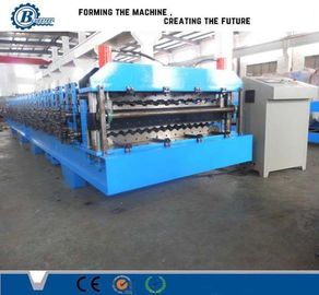 1000 मिमी चौड़ाई डबल लेयर रोल बनाने की मशीन 7.5KW मुख्य मोटर शक्ति 13-28 रोलर स्टेशन