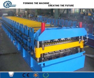 7.5KW मुख्य मोटर शक्ति और 45 स्टील रोलर सामग्री के साथ स्टील रोल बनाने की मशीन
